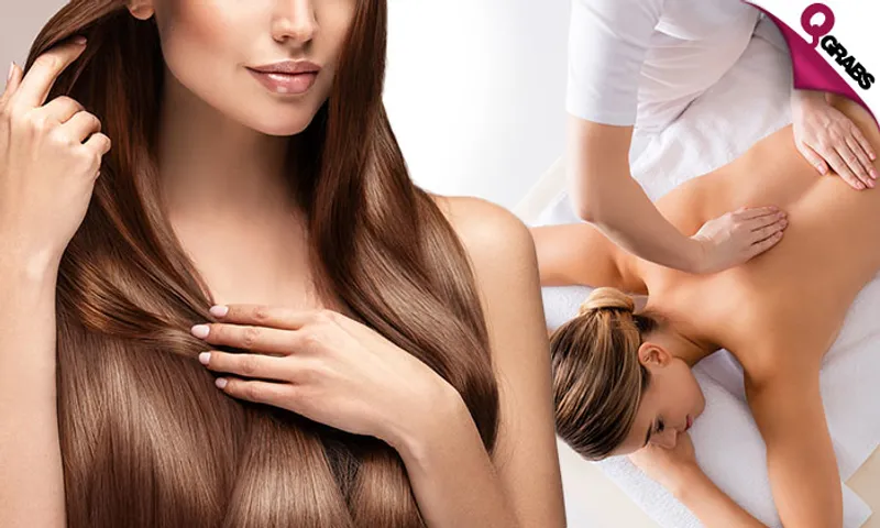Massage & Hair Treatment of Your Choice!